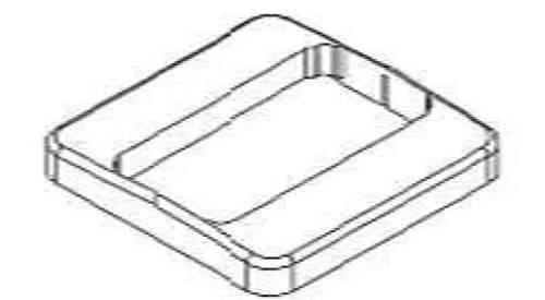 Image du produit COLLERETTE POTEAU DROIT 96X50 MM de Polydis Plastiques