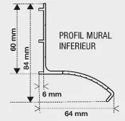 Image du produit SUPPORT MURAL INF BLANC 7ml de Polydis Plastiques