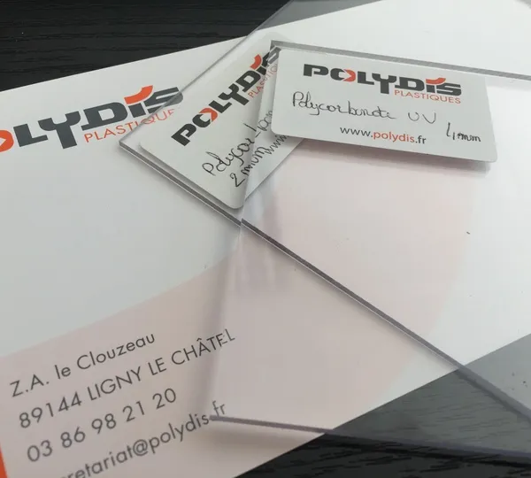 Image du produit PC INCOLORE UV2F de Polydis Plastiques