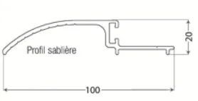 Image du produit SABLIERE BLANC 7ml de Polydis Plastiques