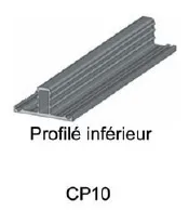 Image du produit PROFIL INFERIEUR CP10 de Polydis Plastiques