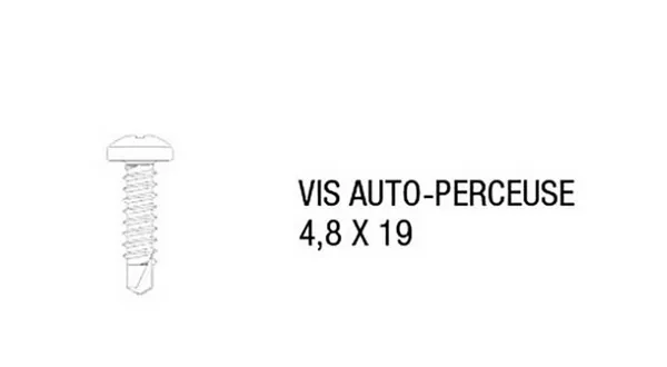Image du produit 40 VIS AUTO PERCEUSE BLANC de Polydis Plastiques
